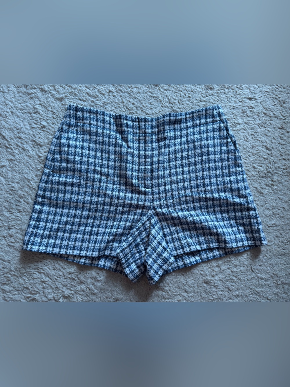List tweed shorts